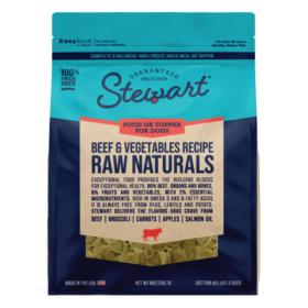 Stewart Pet Raw Naturals Beef Recipe package front