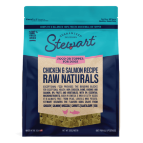 Stewart Pet Raw Naturals Chicken and Wild Salmon Recipe package front